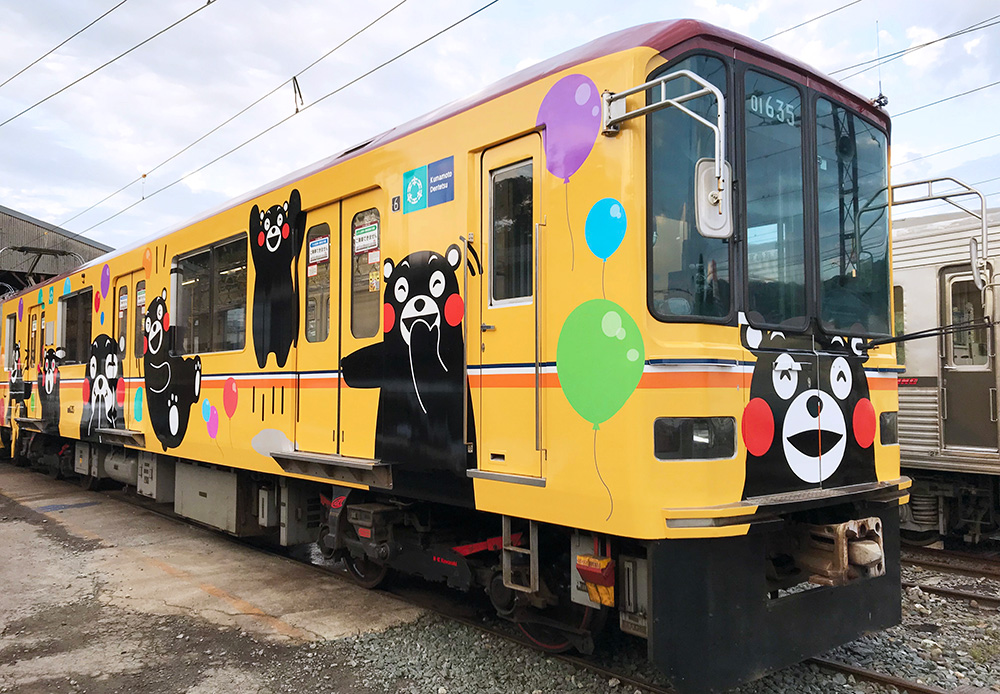 熊本電気鉄道 くまもんラッピング